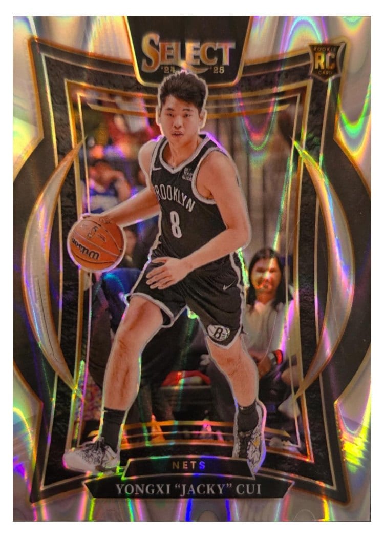 2024-25 Panini Select Base Set Yongxi "Jacky" Cui Tectonic Prizm #94 card