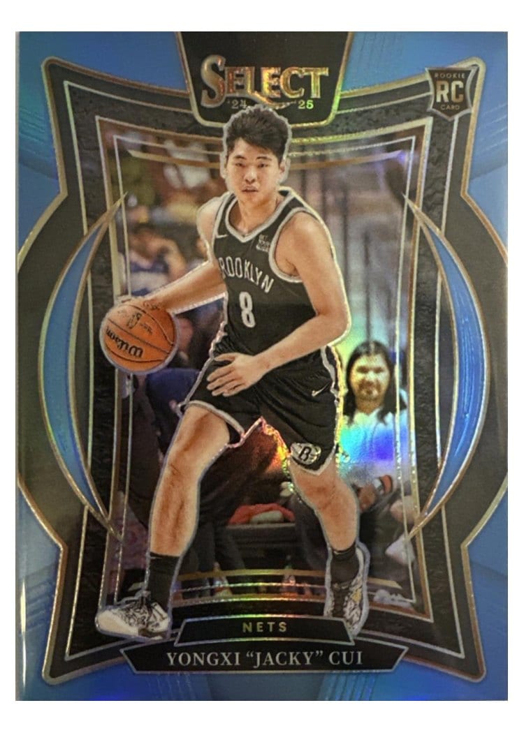 2024-25 Panini Select Base Set Yongxi "Jacky" Cui Light Blue Prizm #94 card