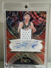 2024-25 Panini Select Rookie Jersey Autographs Yongxi "Jacky" Cui #RJA-CUI card