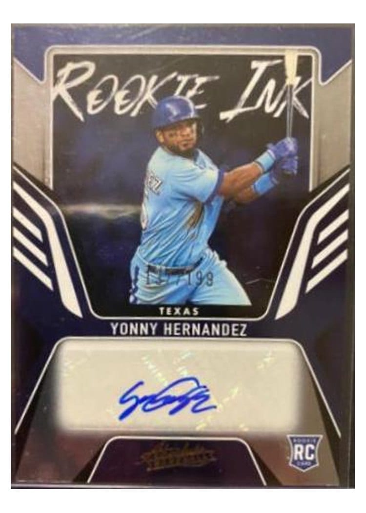 2022 Panini Absolute Rookie Ink Yonny Hernandez #RKI-YH card