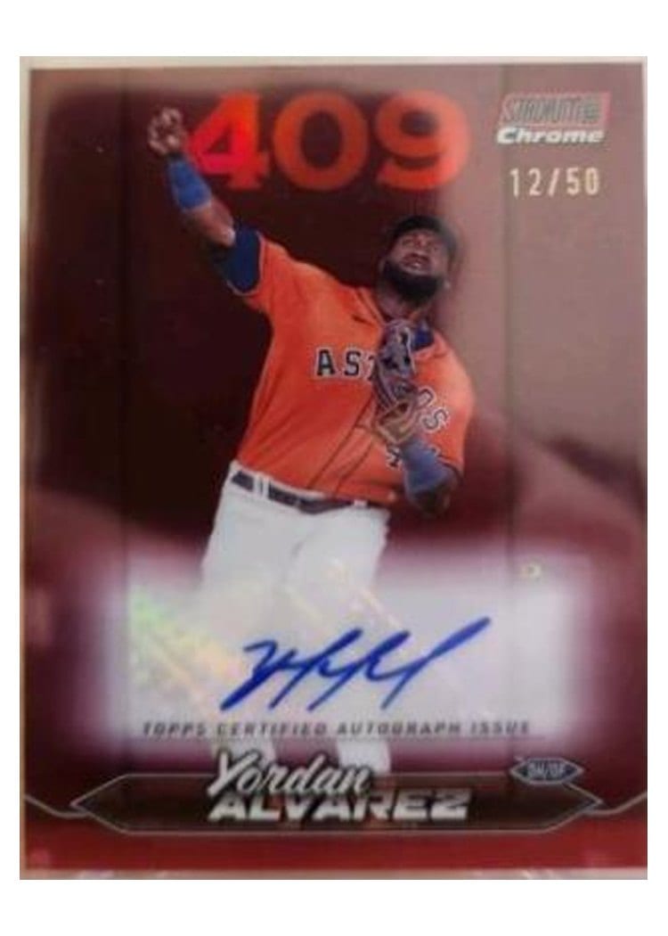 2024 Stadium Club Chrome Autographs Yordan Alvarez #SCCA-YA card