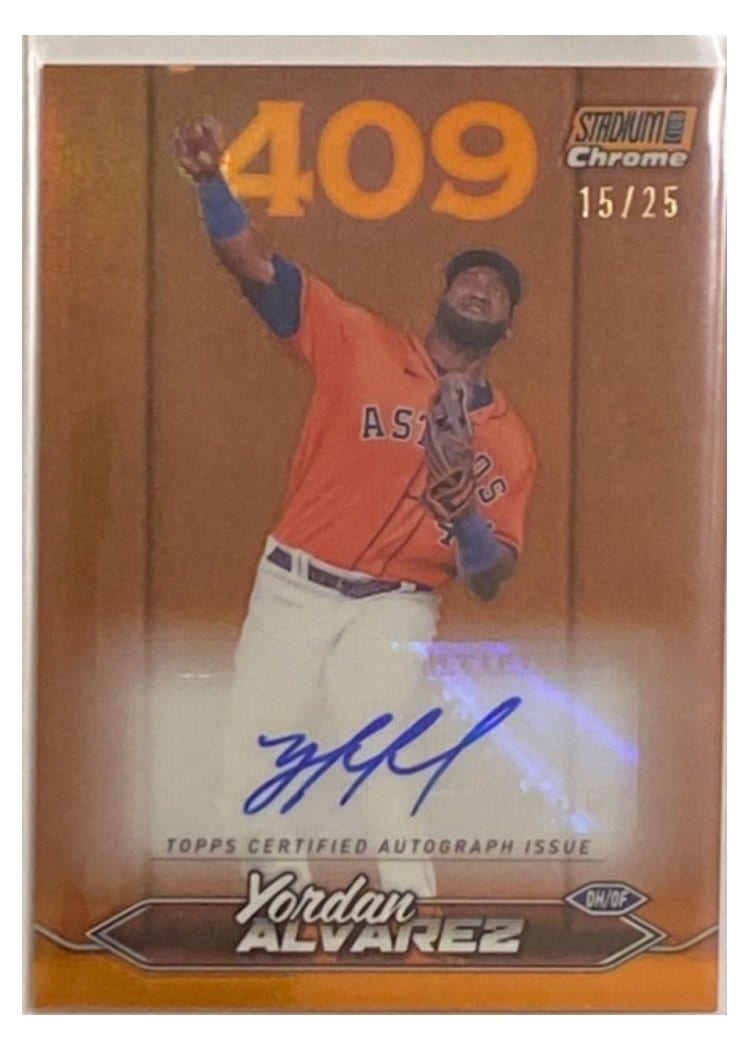 2024 Stadium Club Chrome Autographs Yordan Alvarez #SCCA-YA card