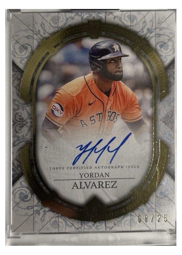 2024 Topps Transcendent Collection Autographs Yordan Alvarez #TCA-YA card