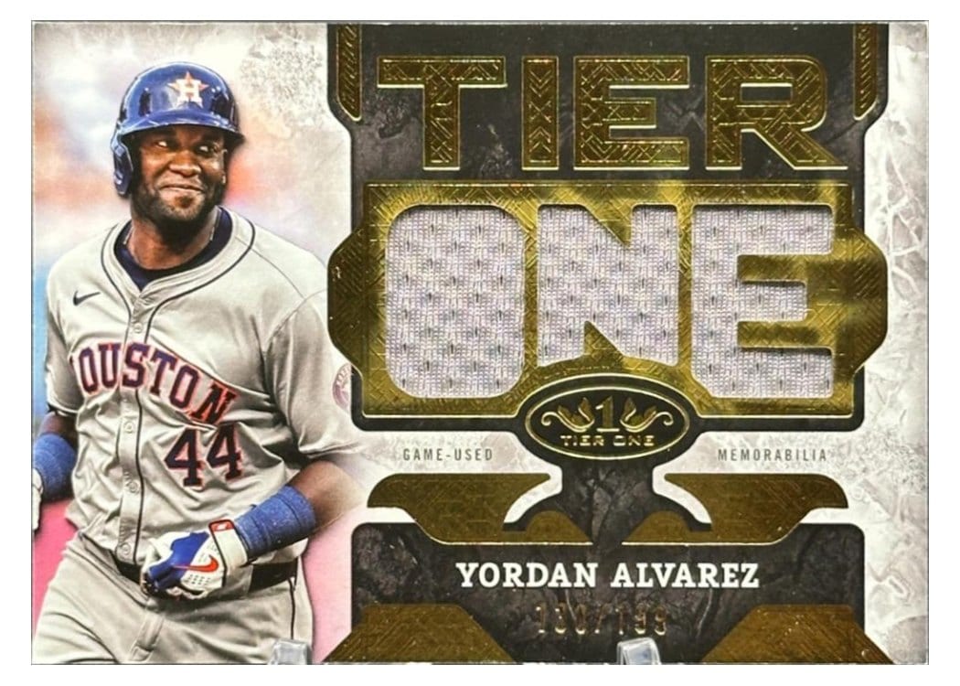 2025 Topps Tier One Die-Cut Relics Yordan Alvarez #T1RD-YA card