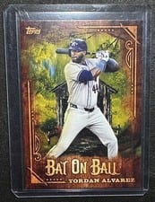 2025 Topps X Bob Ross: The Joy of Baseball Bat on Ball Yordan Alvarez #BOB-10 card