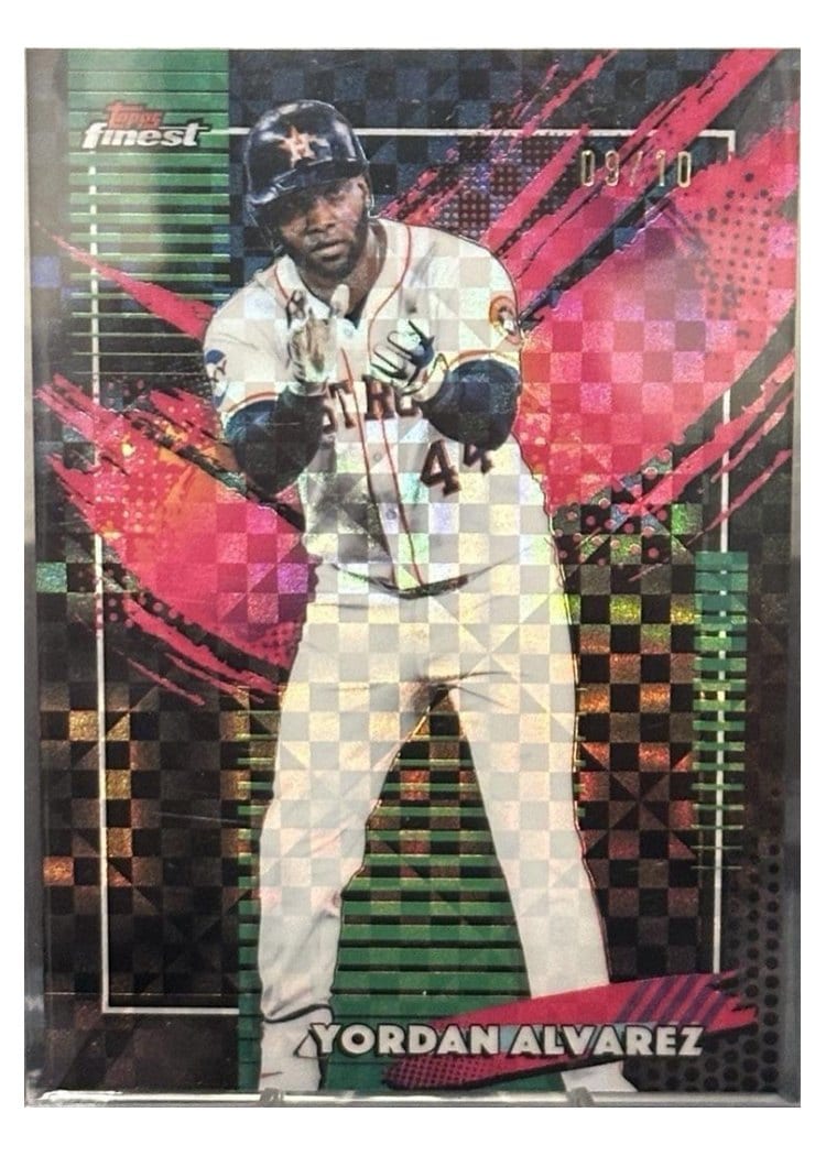 2026 Topps Finest Yordan Alvarez Black Geometric Refractor #261 card