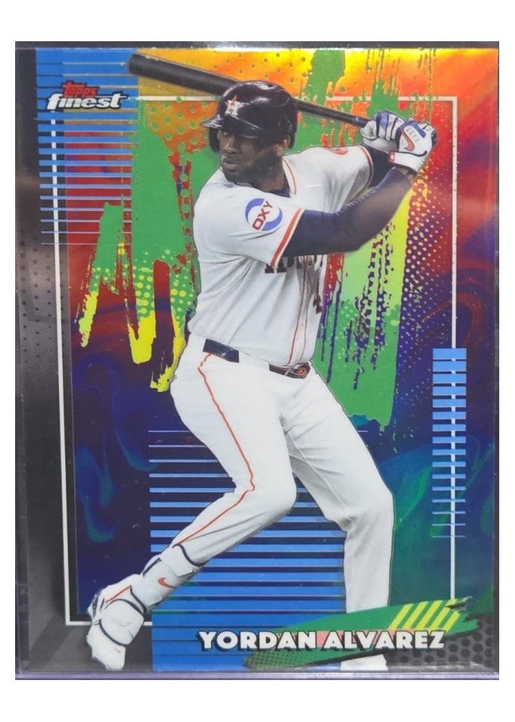 2026 Topps Finest Yordan Alvarez Oil Spill Refractor #92 card