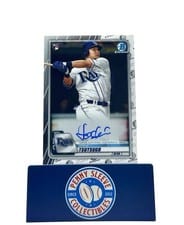2020 Bowman Chrome Rookie Autographs Yoshi Tsutsugo #CRA-YT card