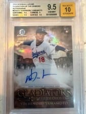 2024 Bowman Chrome Gladiators of the Diamond Autographs Yoshinobu Yamamoto #GDA-YY