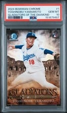 2024 Bowman Chrome Gladiators of the Diamond Yoshinobu Yamamoto #GOTD-1