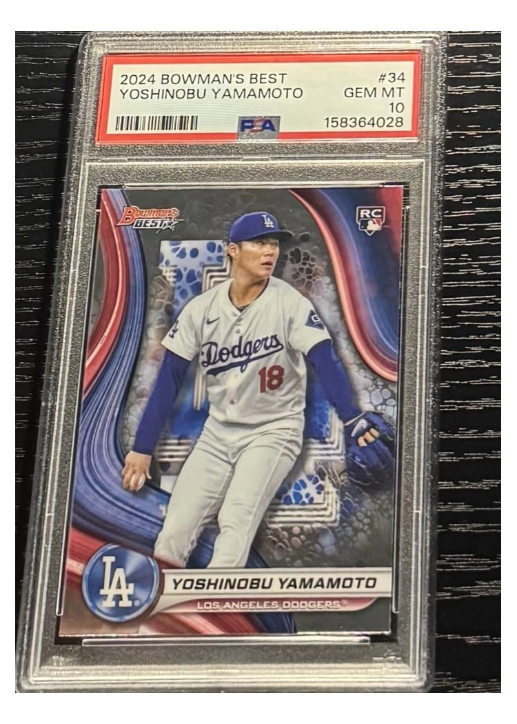 2024 Bowman's Best Base Set Yoshinobu Yamamoto #34 card