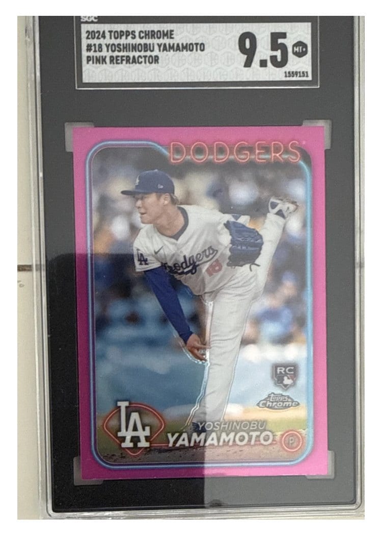 2024 Topps Chrome Yoshinobu Yamamoto #18 card