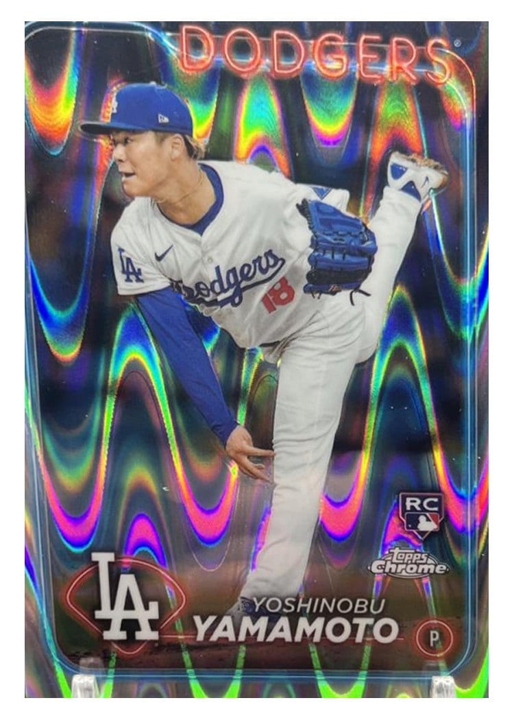 2024 Topps Chrome Yoshinobu Yamamoto #18 card