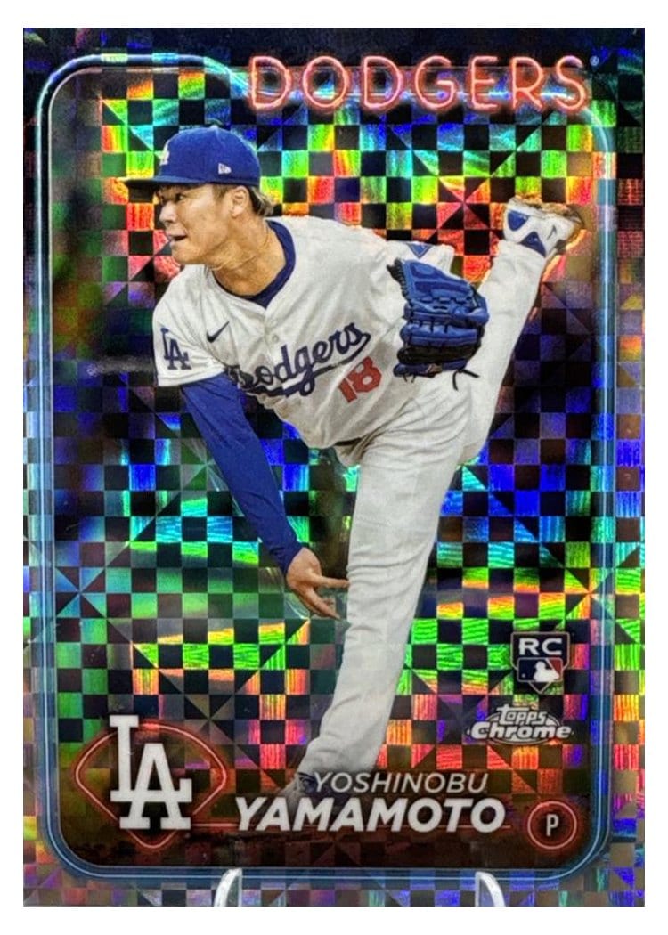 2024 Topps Chrome Yoshinobu Yamamoto #18 card