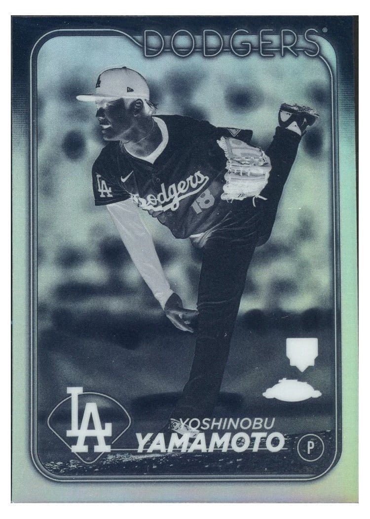 2024 Topps Chrome Yoshinobu Yamamoto #18 card