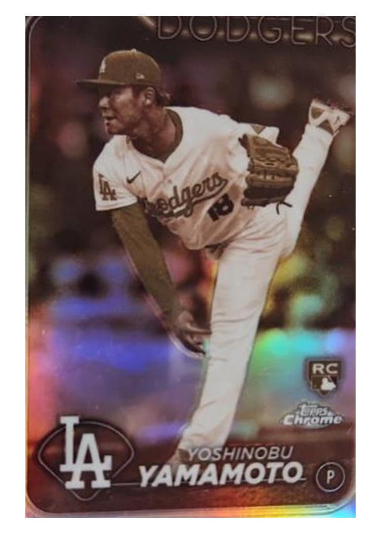 2024 Topps Chrome Yoshinobu Yamamoto #18 card