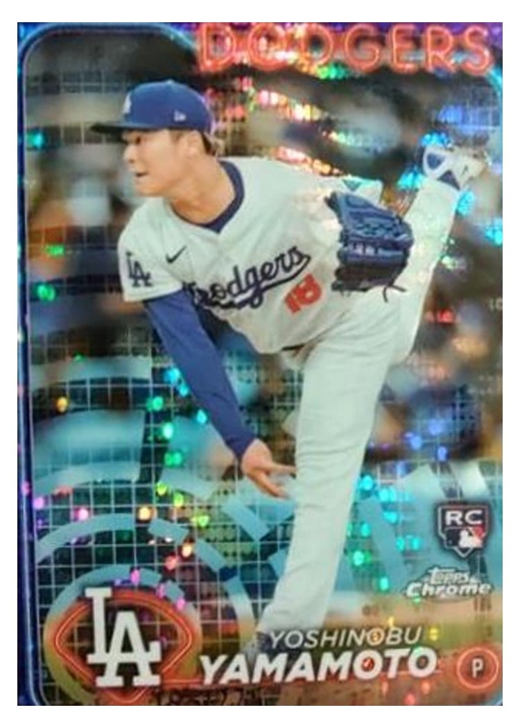 2024 Topps Chrome Yoshinobu Yamamoto #18 card