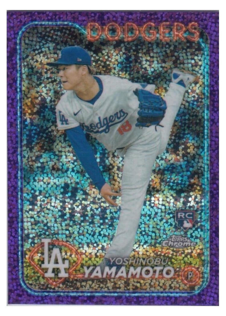 2024 Topps Chrome Yoshinobu Yamamoto #18 card