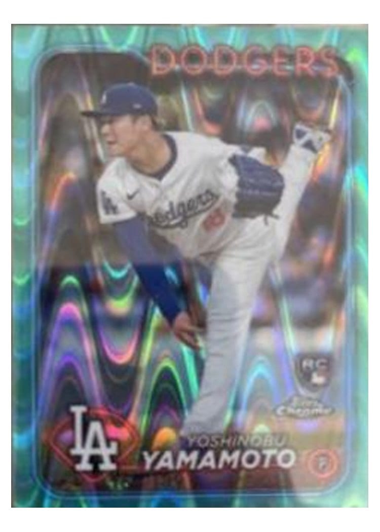 2024 Topps Chrome Yoshinobu Yamamoto #18 card