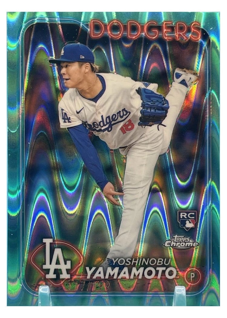 2024 Topps Chrome Yoshinobu Yamamoto #18 card