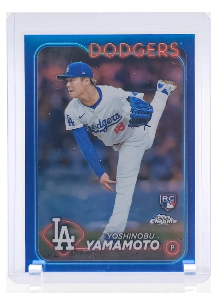 2024 Topps Chrome Yoshinobu Yamamoto #18 card