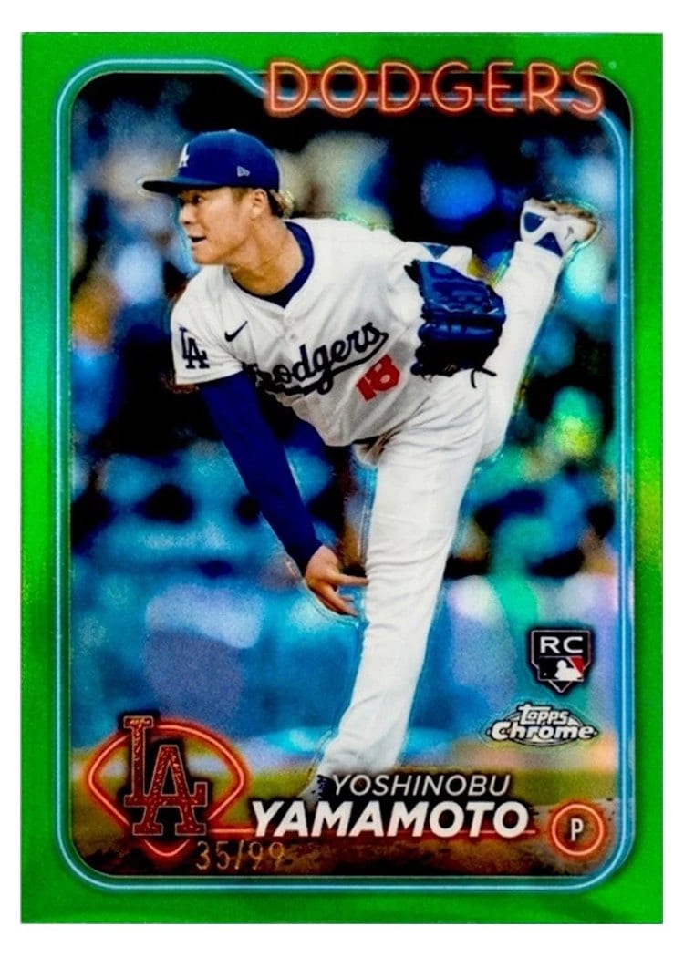 2024 Topps Chrome Yoshinobu Yamamoto #18 card
