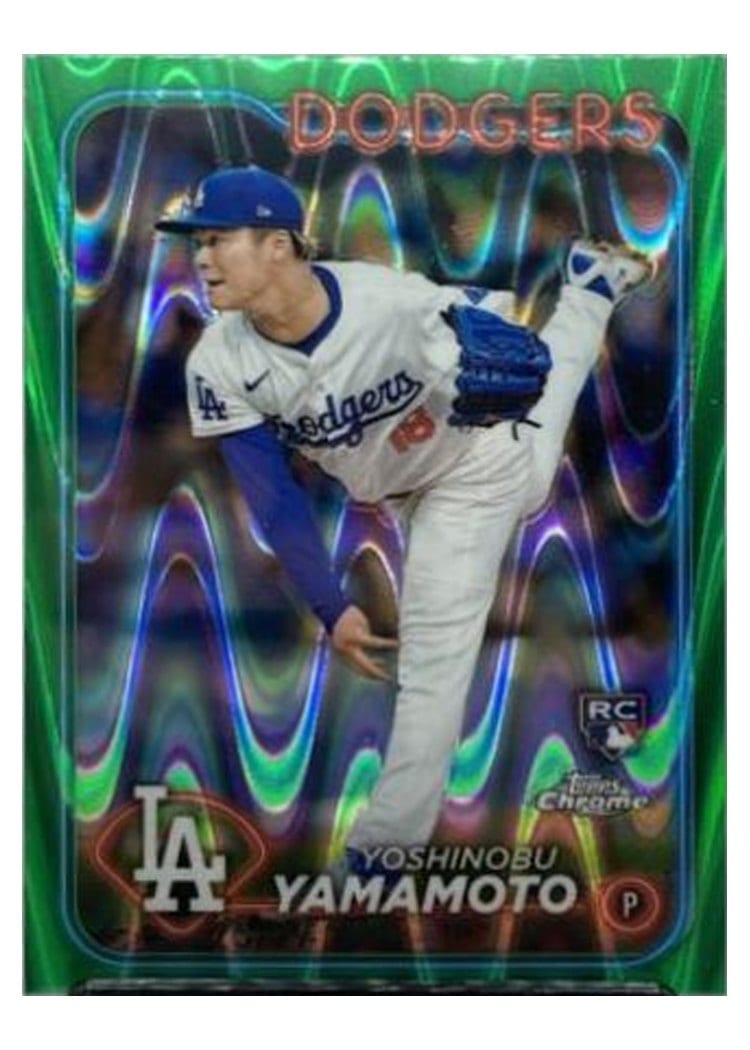 2024 Topps Chrome Yoshinobu Yamamoto #18 card