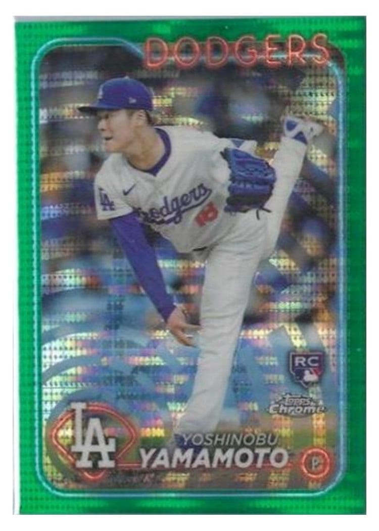 2024 Topps Chrome Yoshinobu Yamamoto #18 card
