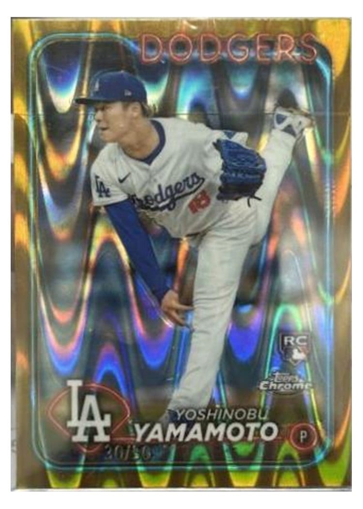 2024 Topps Chrome Yoshinobu Yamamoto #18 card