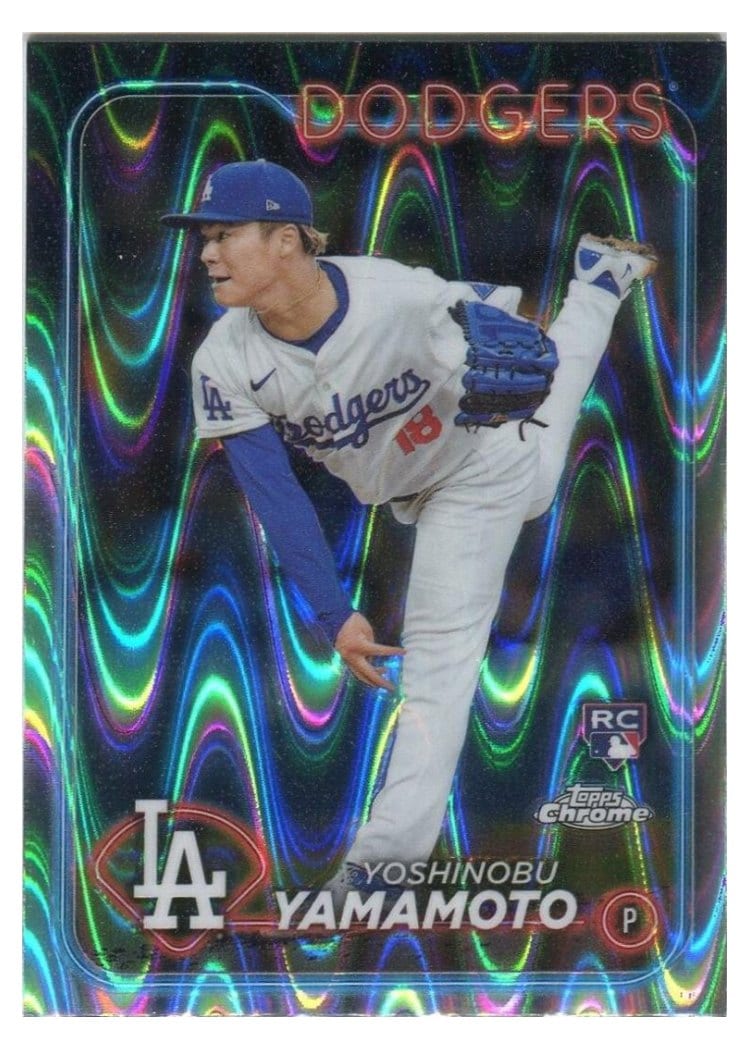 2024 Topps Chrome Yoshinobu Yamamoto #18 card