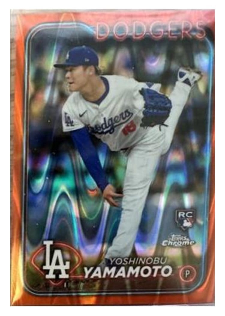 2024 Topps Chrome Yoshinobu Yamamoto #18 card