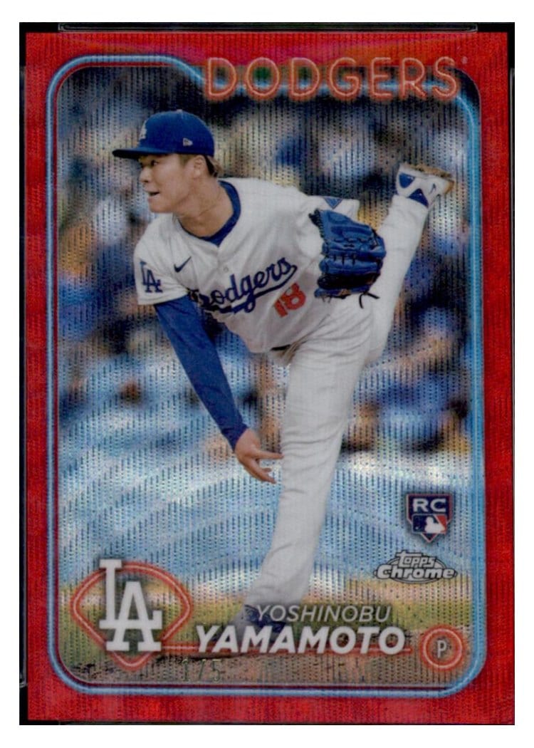 2024 Topps Chrome Yoshinobu Yamamoto #18 card