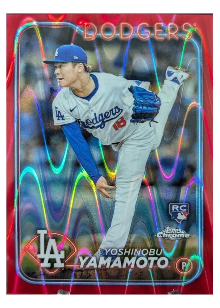 2024 Topps Chrome Yoshinobu Yamamoto #18 card