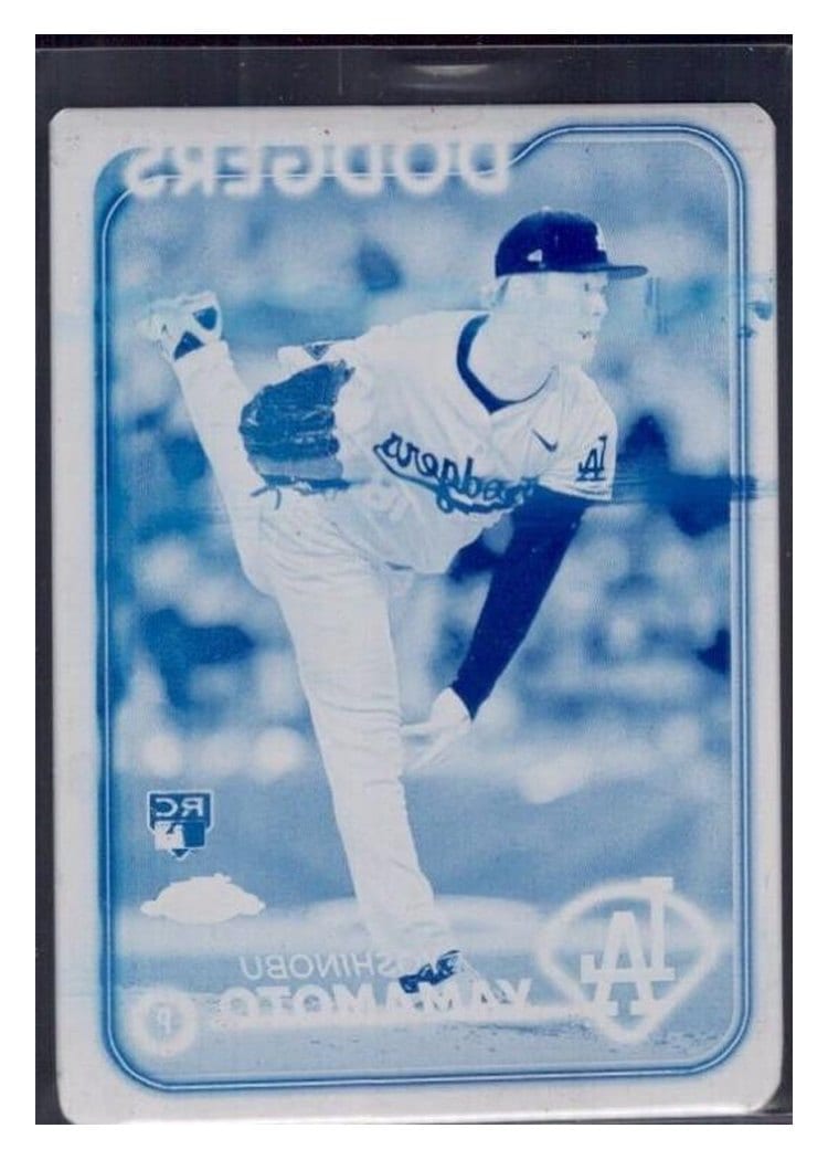 2024 Topps Chrome Yoshinobu Yamamoto Printing Plate #18 card
