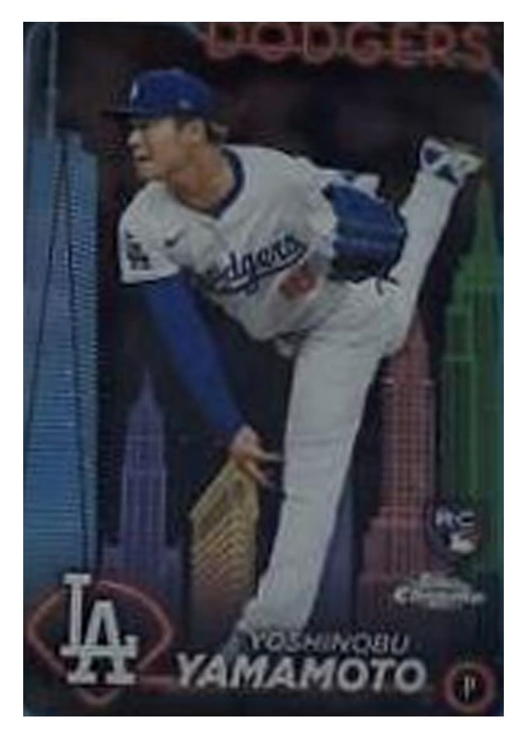 2024 Topps Chrome Yoshinobu Yamamoto #18 card