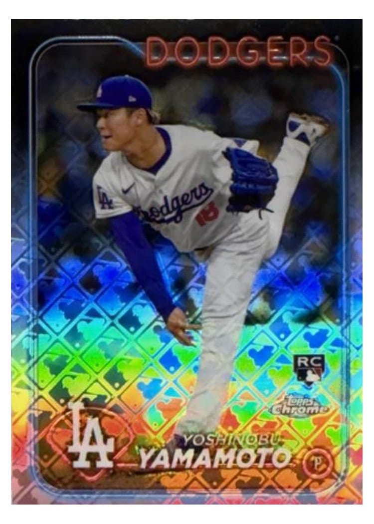 2024 Topps Chrome Yoshinobu Yamamoto #18 card