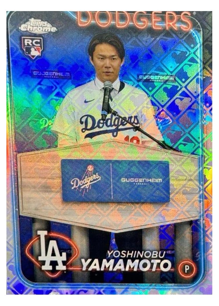2024 Topps Chrome Yoshinobu Yamamoto #18 card