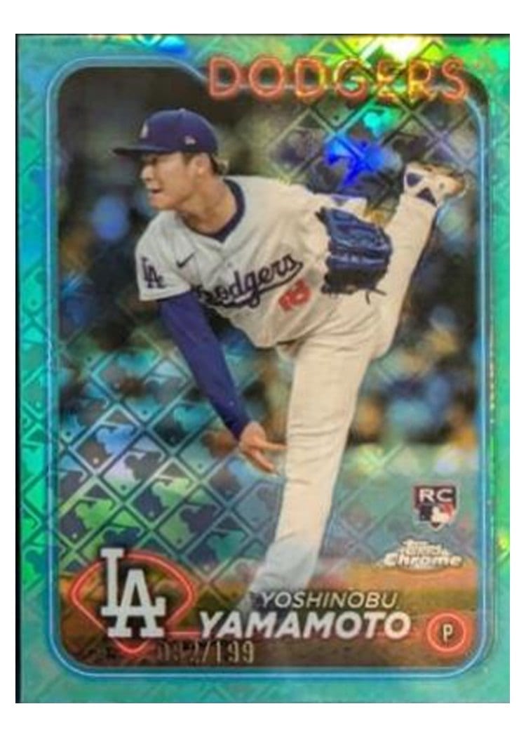 2024 Topps Chrome Yoshinobu Yamamoto #18 card