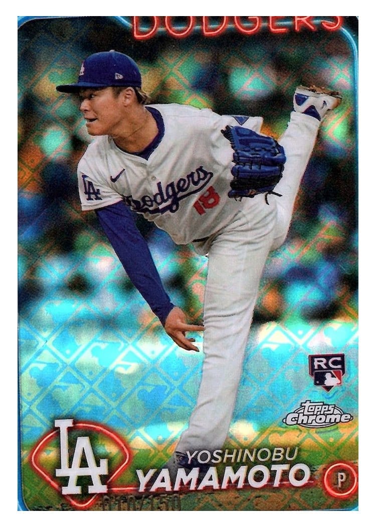 2024 Topps Chrome Yoshinobu Yamamoto #18 card