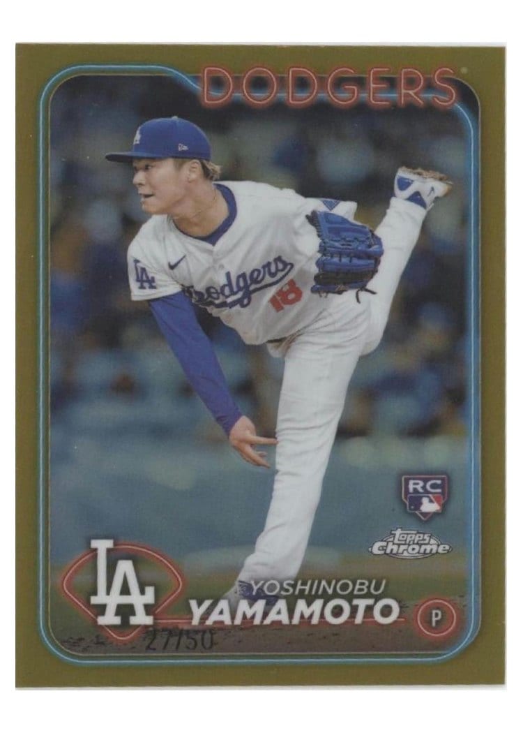 2024 Topps Chrome Yoshinobu Yamamoto #18 card
