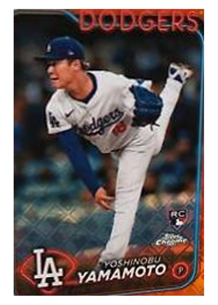 2024 Topps Chrome Yoshinobu Yamamoto #18 card