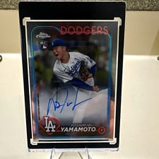 2024 Topps Chrome Rookie Autographs Yoshinobu Yamamoto #RA-YY card