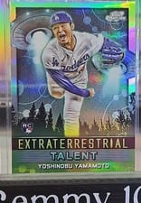 2024 Topps Cosmic Chrome Extraterrestrial Talent Yoshinobu Yamamoto #ET-24 card