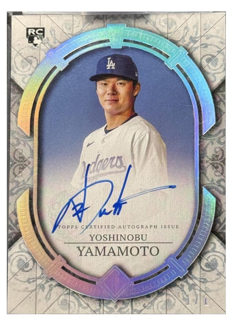 2024 Topps Transcendent Collection Autographs Yoshinobu Yamamoto #TCA-YY card