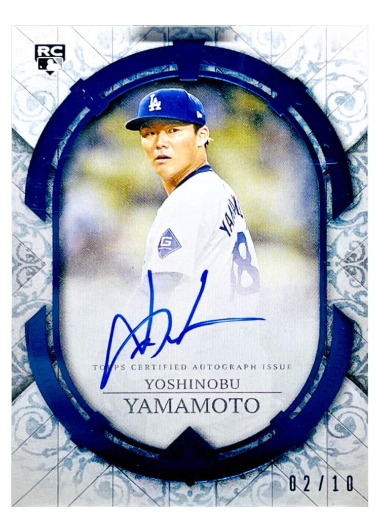 2024 Topps Transcendent Collection Autographs Yoshinobu Yamamoto #TCA-YYA card