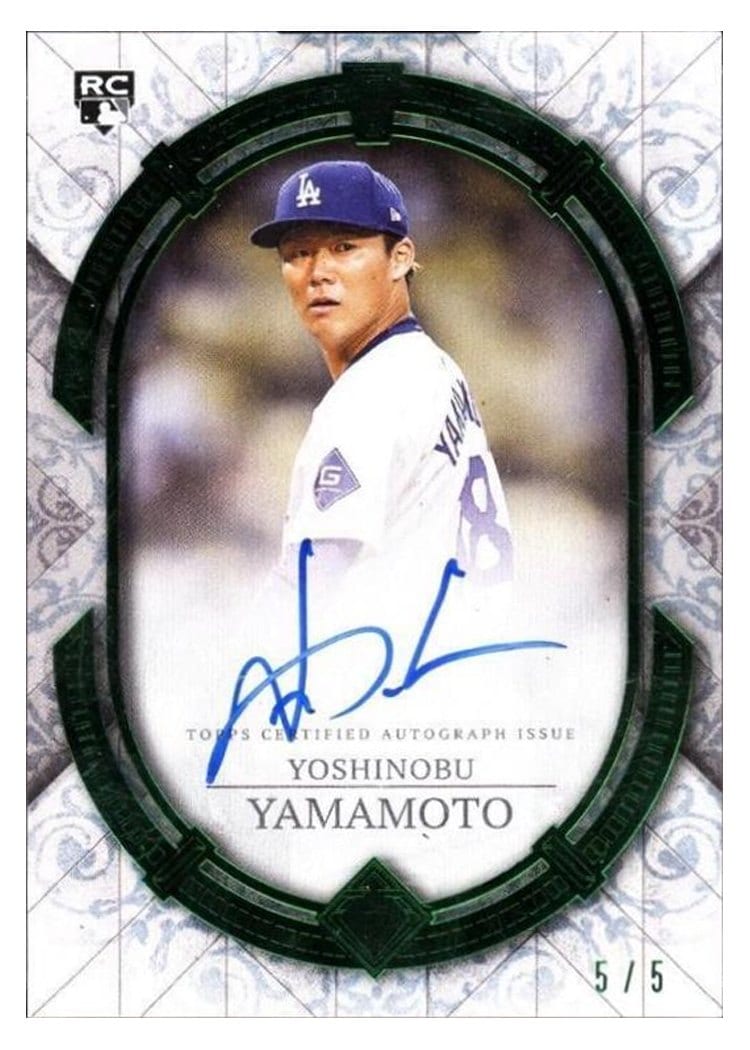 2024 Topps Transcendent Collection Autographs Yoshinobu Yamamoto #TCA-YYA card