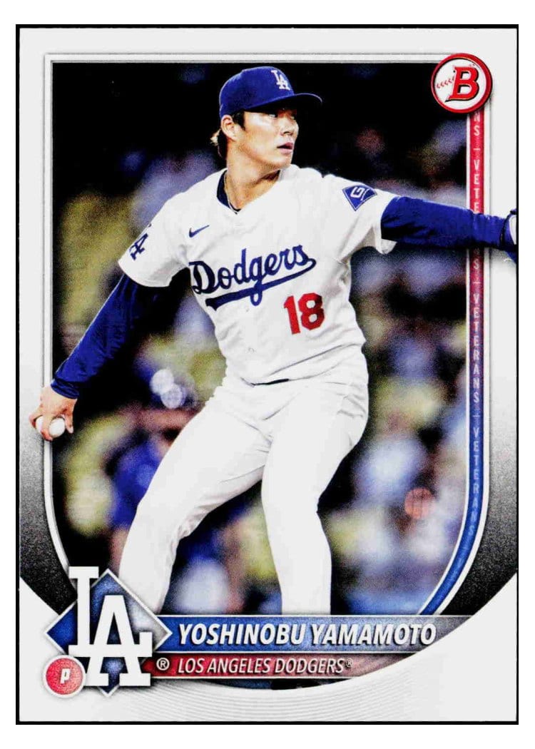 2025 Bowman Base Set Yoshinobu Yamamoto #18 card