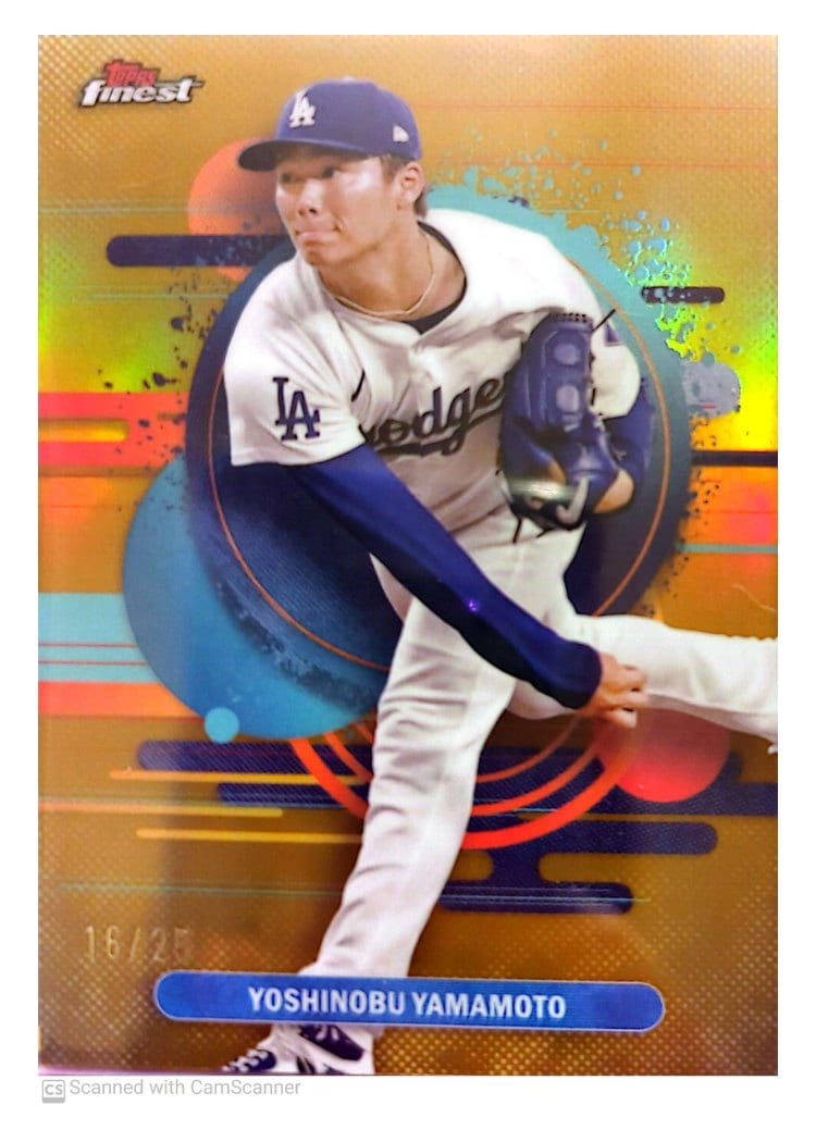 2025 Finest Base Set Yoshinobu Yamamoto #195 card