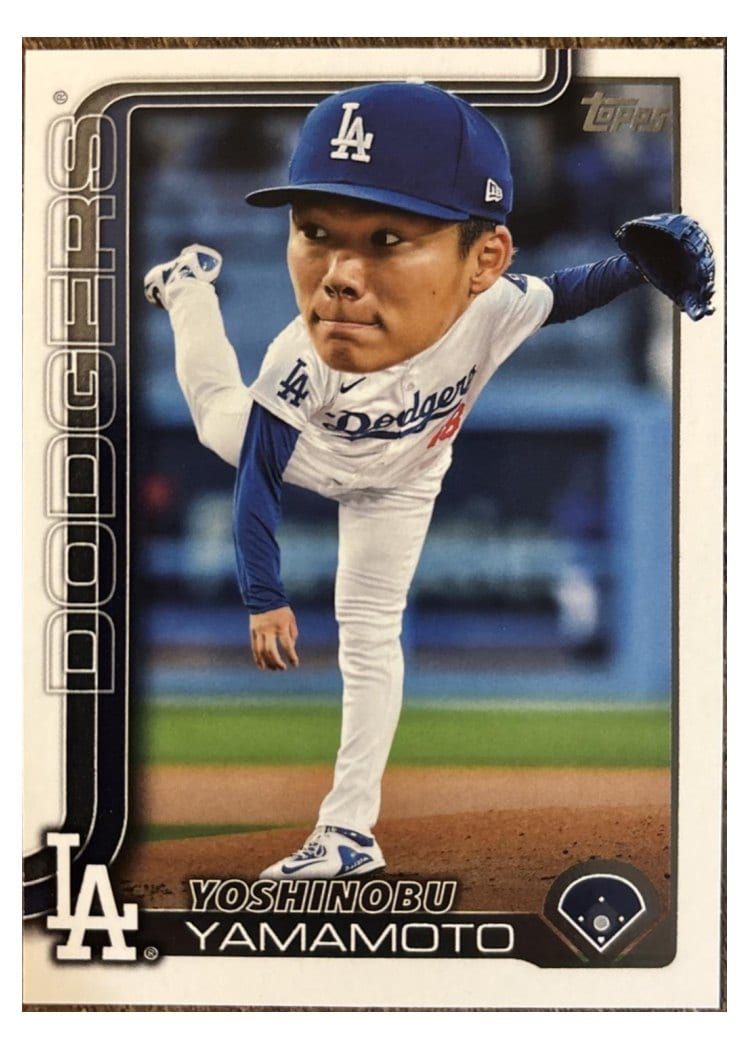 2025 Topps Yoshinobu Yamamoto Big Head Variation #231 card