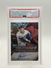 2025 Topps Chrome Black Super Futures Autographs Yoshinobu Yamamoto #FSA-YY